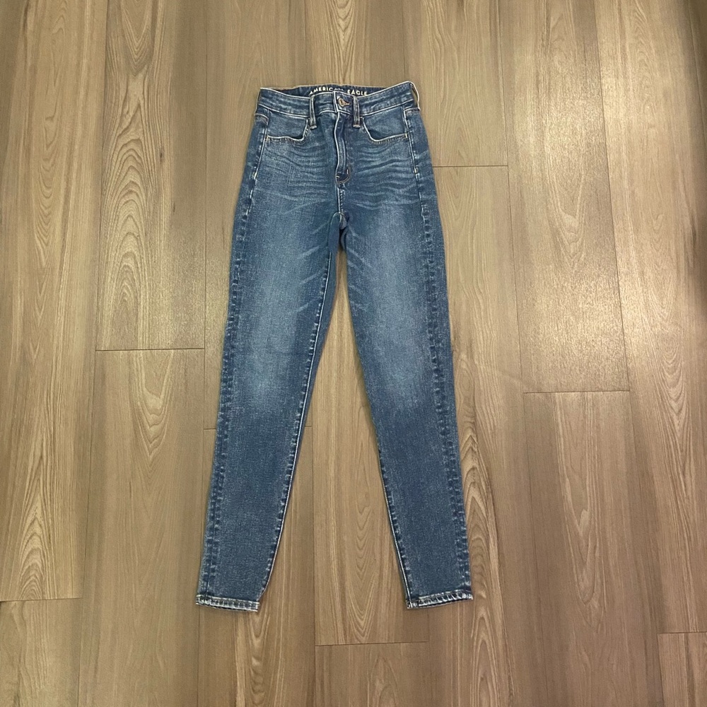 American Eagle Super Hi Rise Jegging jeans sz 00 Reg